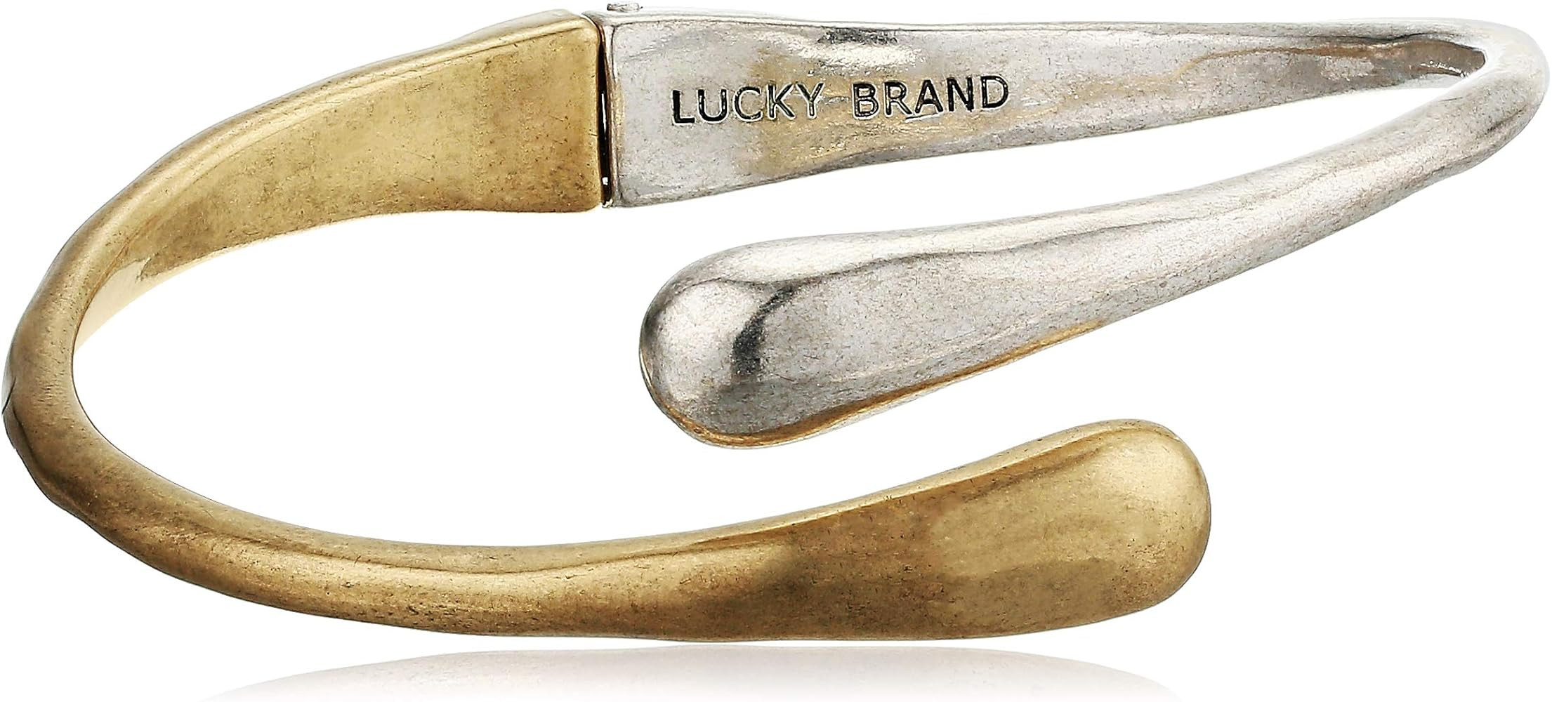Lucky Brand Womens Two Tone Bypass Bracelet | Amazon (US)