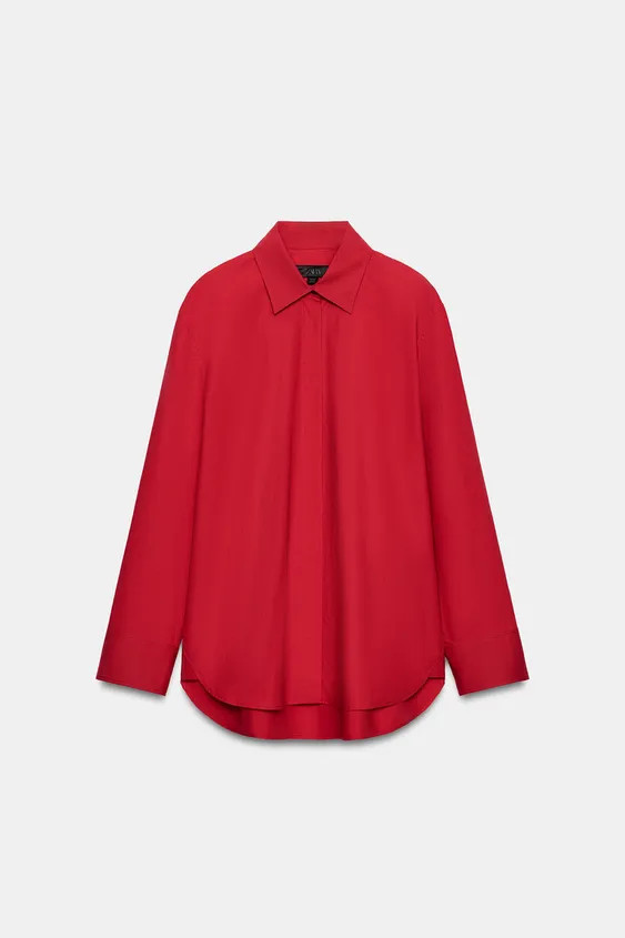 ZW COLLECTION POPLIN SHIRT | Zara UK