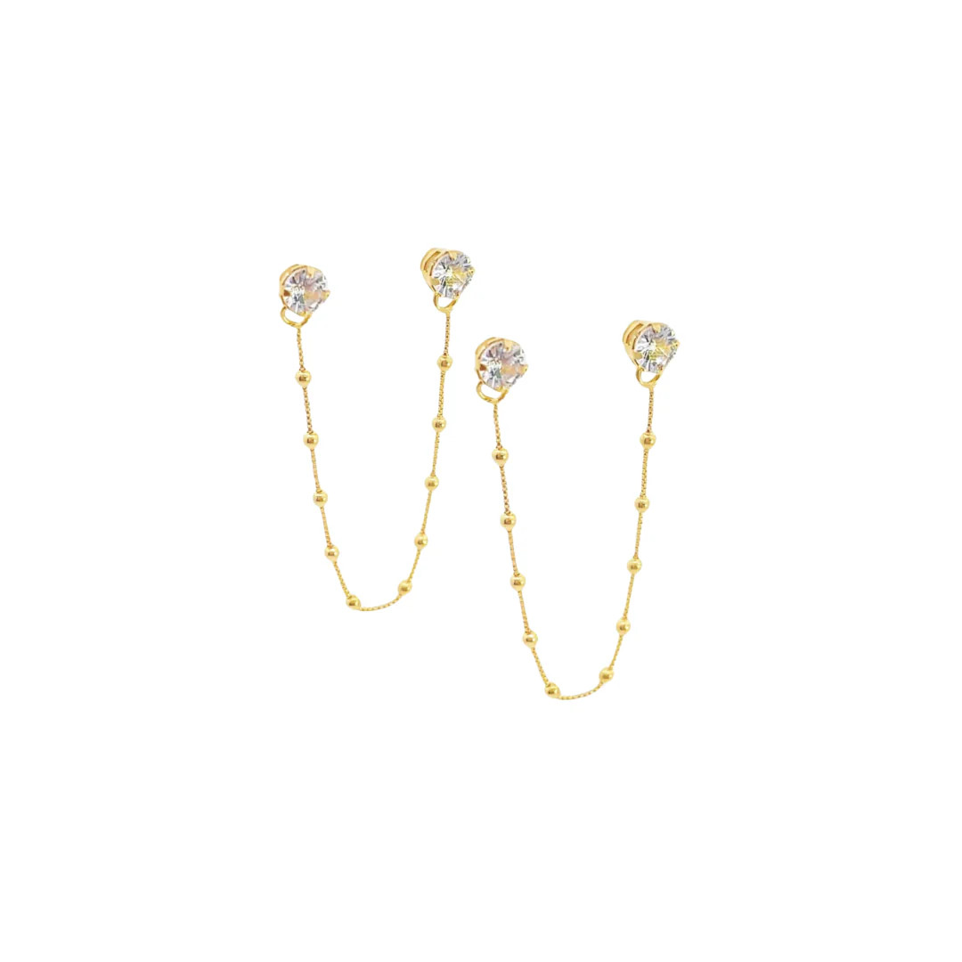Elena Double Stud Earrings | Tori Bradburry