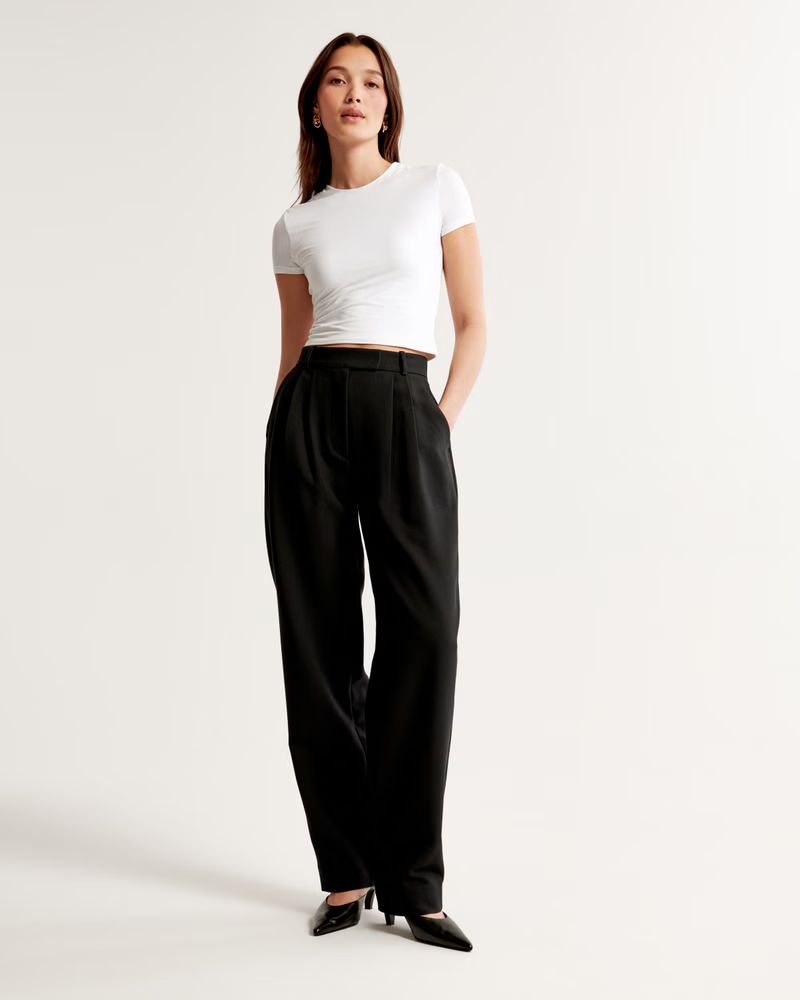 Women's High Rise Taper Pant | Women's New Arrivals | Abercrombie.com | Abercrombie & Fitch (US)