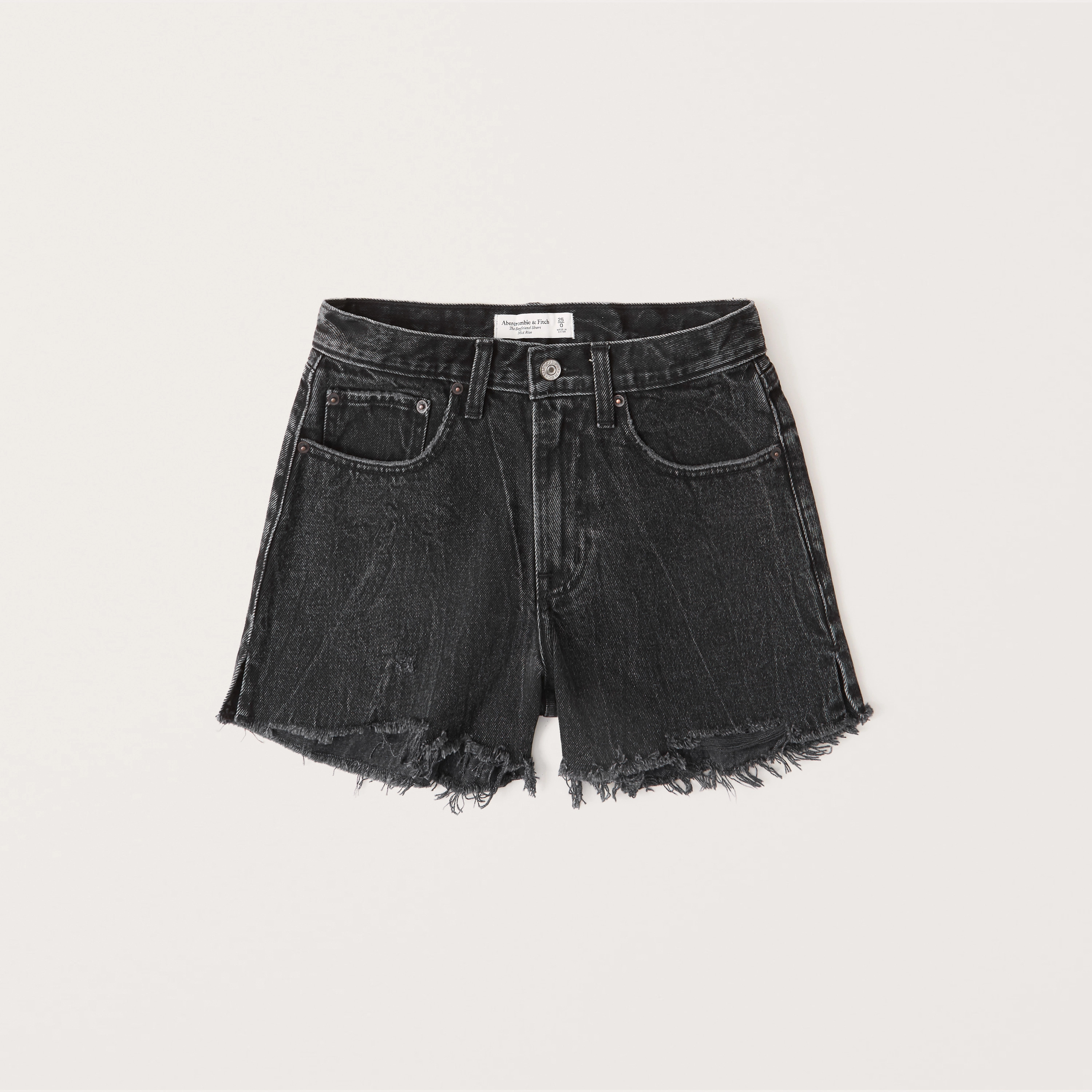 Mid Rise Boyfriend Shorts | Abercrombie & Fitch (US)