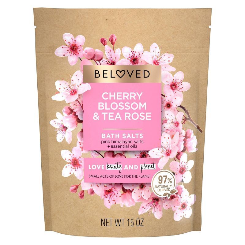 Beloved Cherry Blossom & Tea Rose Bath Salts - 15oz | Target