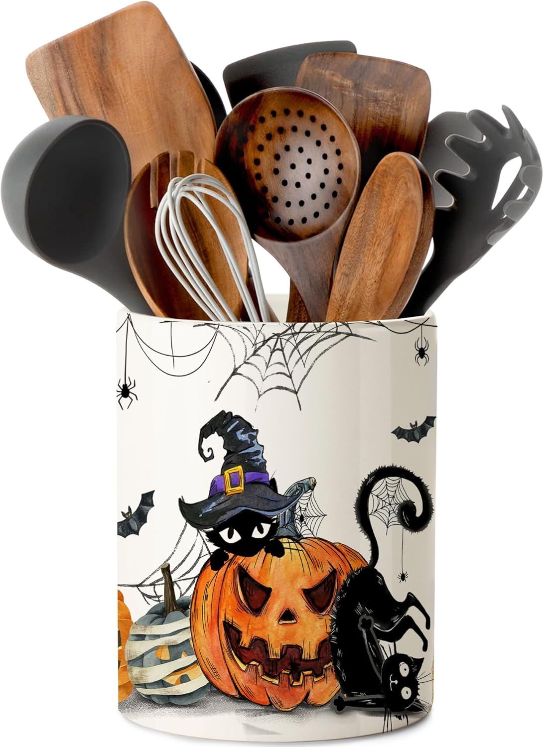 pinata Halloween Kitchen Decor Ceramic Utensil Holder,Cute Halloween Utensils,Halloween Kitchen U... | Amazon (US)