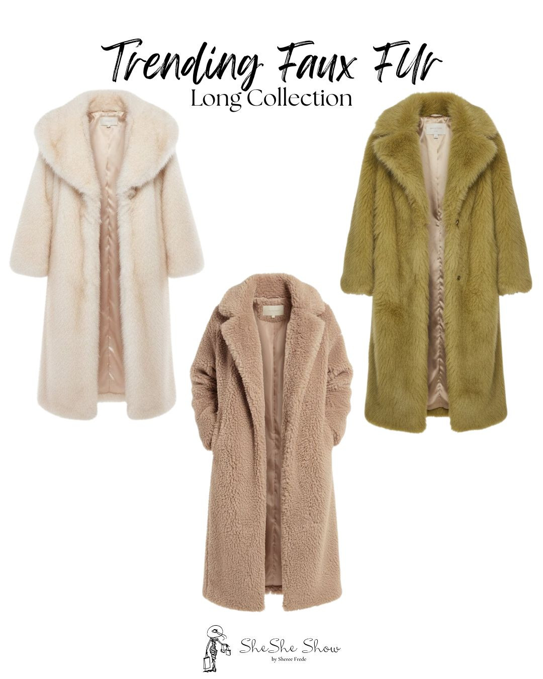  Full length faux fur coat. 

 

#LTKOver40 #LTKSeasonal #LTKHoliday