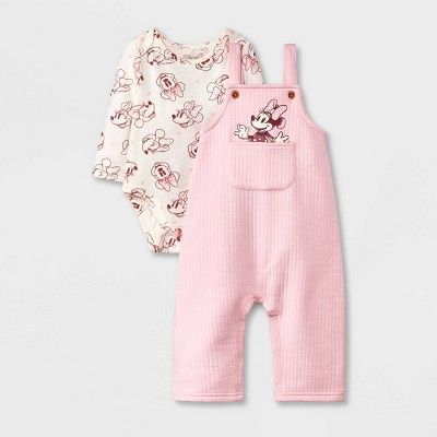 Baby Boys' Disney Minnie Mouse Top and Bottom Set - Pink | Target