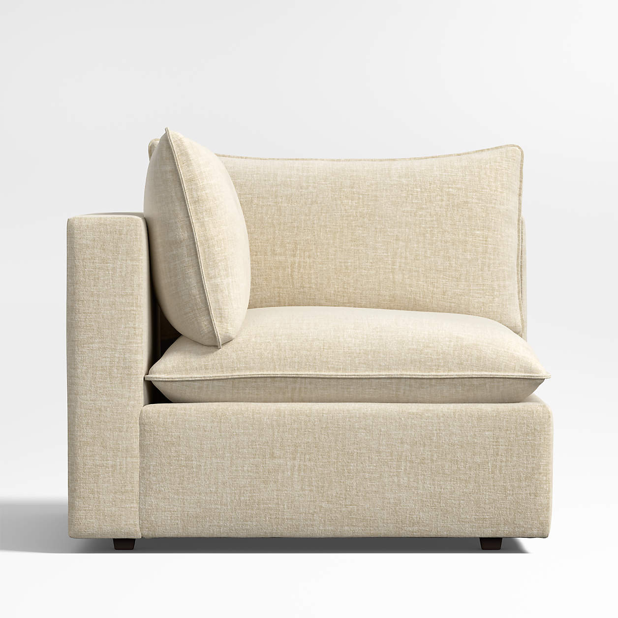Lotus Deep Modular Corner Chair Sectional Piece + Reviews | Crate & Barrel | Crate & Barrel