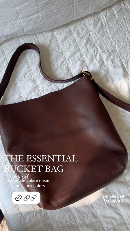 Bucket bag 20% off 

#LTKItBag #LTKxMadewell #LTKVideo