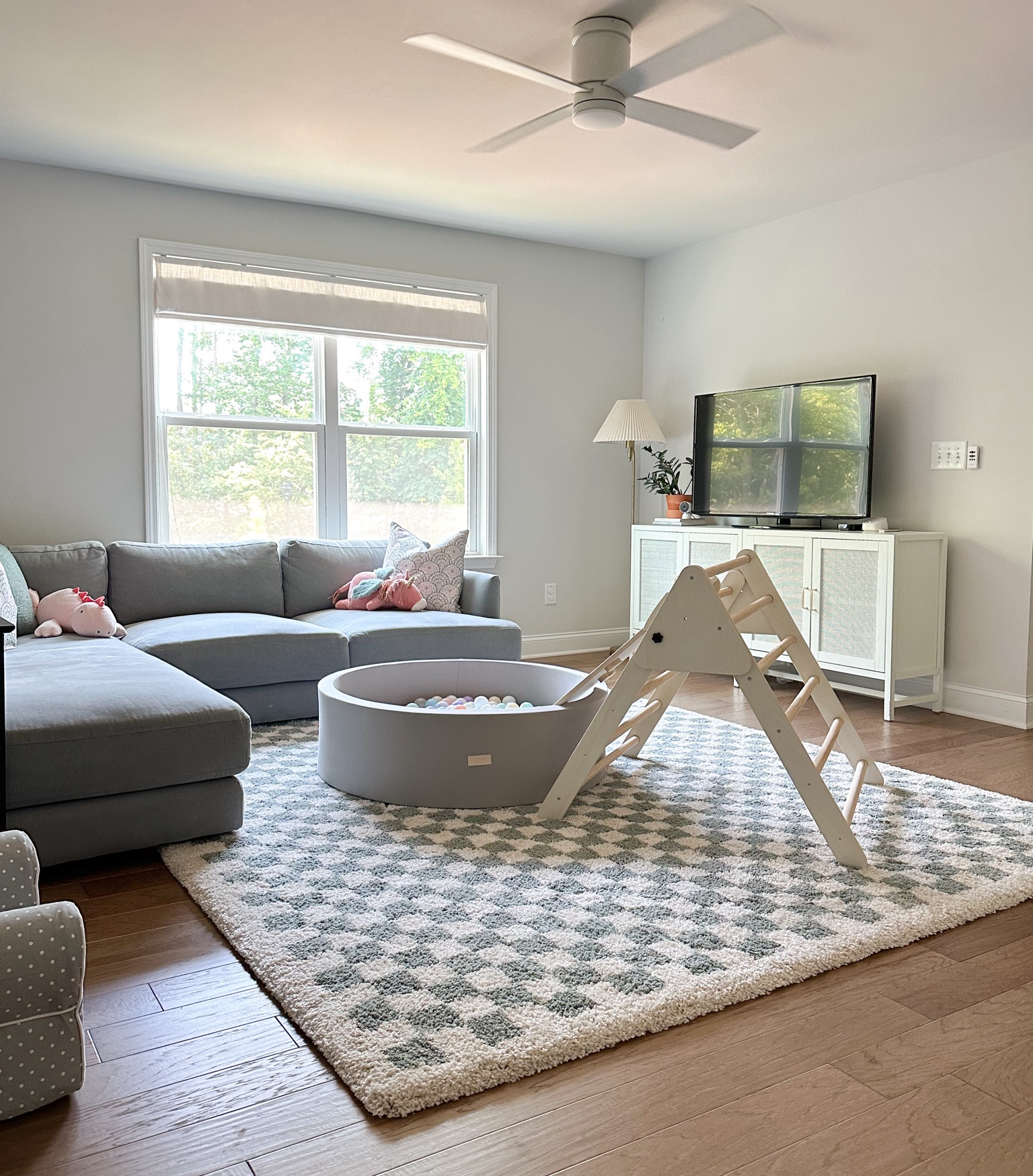 Sharing a room we haven’t shared before! Our upstairs landing/play room! 🤍 #leighallisondesign 

#LTKBaby #LTKKids #LTKHome