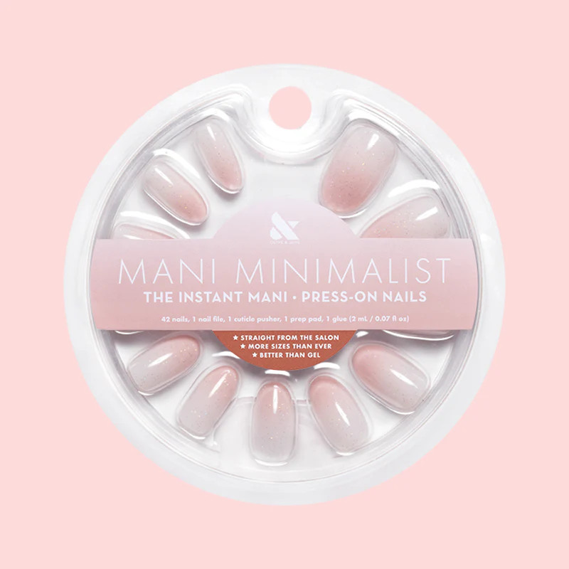 Rose Gradient Shimmer - Press-On | Medium | Oval | Olive & June