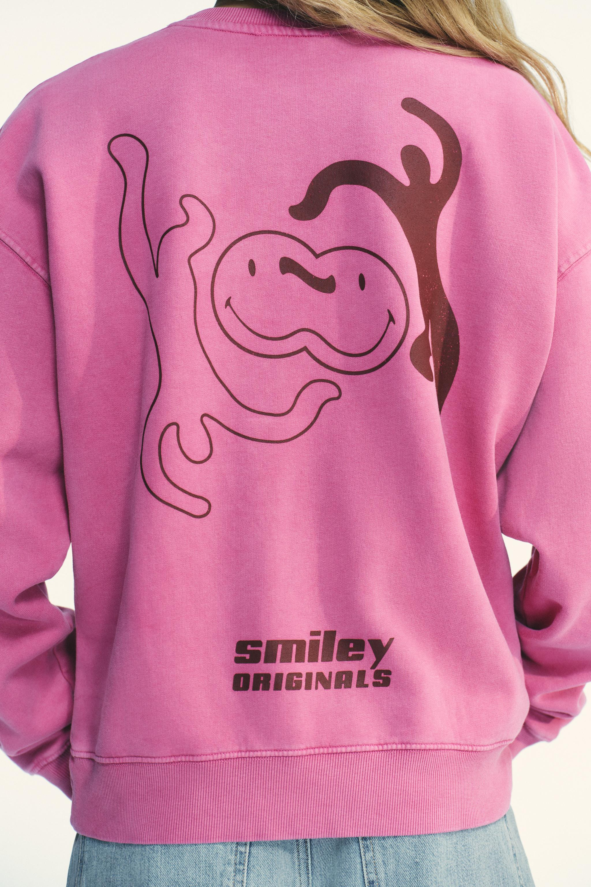 SMILEY® WASHED EFFECT SWEATSHIRT | Zara US