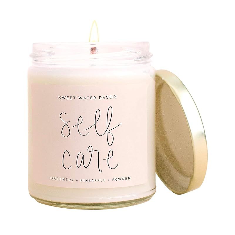 Sweet Water Decor Self Care Soy Candle | Bamboo, Coconut, Pineapple, Vanilla, Woods, Summer Scent... | Amazon (US)