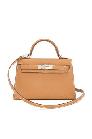 Hermes Epsom Kelly 20 Handbag in Brown | FWRD 
