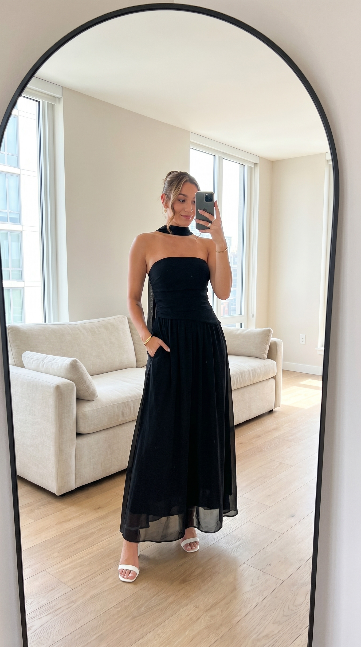 🖤 Black Strapless Chiffon Maxi

Every closet needs a classic black dress like this. 🖤 The flowing chiffon skirt and matching scarf detail make it feel incredibly elevated. Perfect for cocktail attire, formal weddings, black tie receptions, and evening events.

✨ Linked here!

black wedding guest dress, black maxi dress, formal wedding guest outfit, elegant black dress, cocktail wedding attire, Amazon fashion 

 #LTKWedding