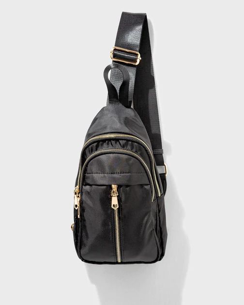 Wagner Nylon Sling Backpack - Black | VICI Collection