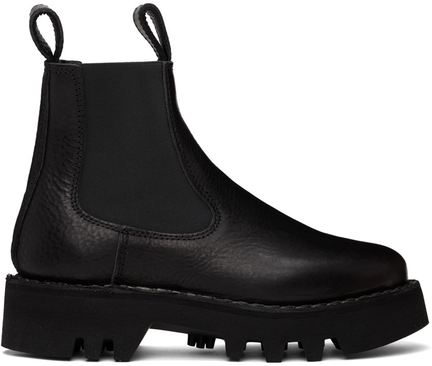 Sofie D'Hoore Black Foal Chelsea Boots | SSENSE
