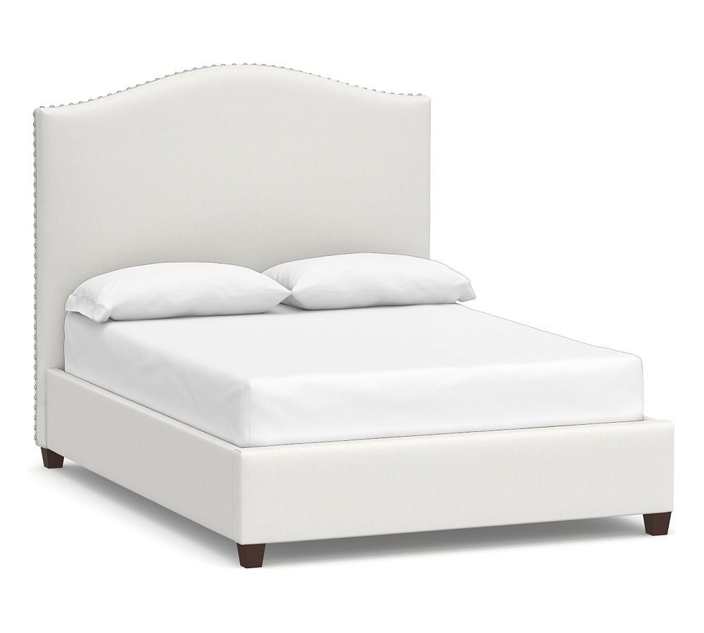 Raleigh Curved Upholstered Bed | Pottery Barn (US)