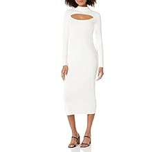 The Drop Women's Chantal Fitted Cutout Rib Midi Sweater Dress | Amazon (US)