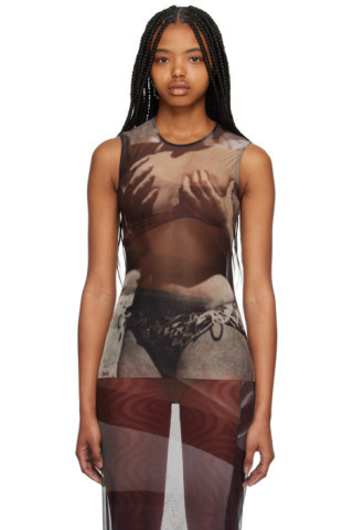 Brown Grab My Vest Tank Top | SSENSE