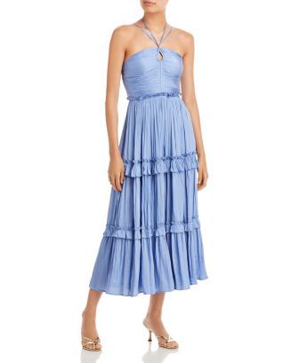 AQUA Strappy Ruched Midi Dress - 100% Exclusive Back to Results -  Women - Bloomingdale's | Bloomingdale's (US)