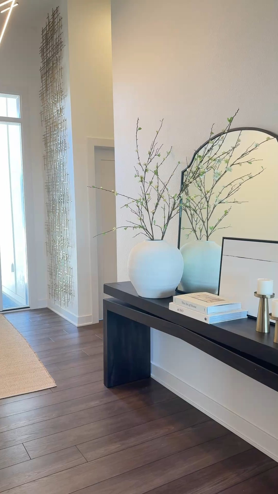 Spring entryway home decor refresh. 

#LTKHome #LTKWatchNow #LTKSeasonal