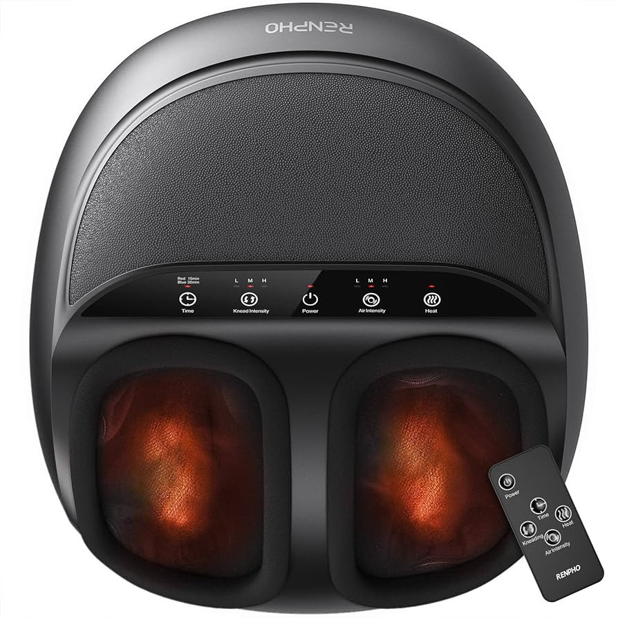 RENPHO Foot Massager Machine with Heat, Shiatsu Deep Kneading, Multi-Level Settings, Delivers Rel... | Amazon (US)