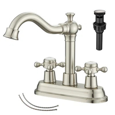 Centerset 4Inch Bathroom Sink Faucet With Drain Assemly | Wayfair North America