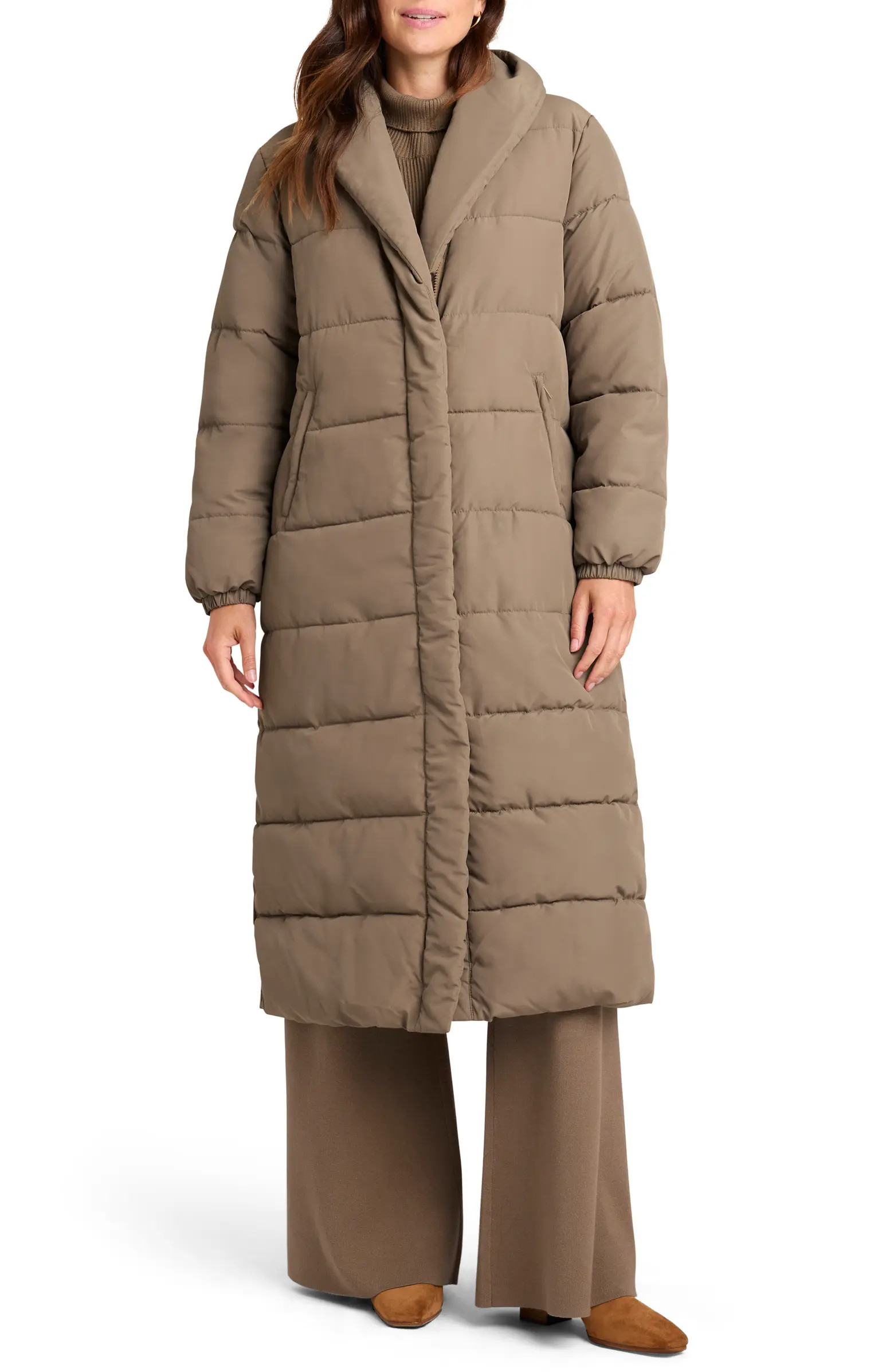 x @Cellajaneblog Longline Puffer Coat | Nordstrom