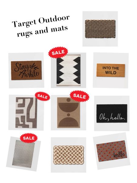 Outdoor rugs and mats @target some on sale! 

#LTKSeasonal #LTKsalealert #LTKhome