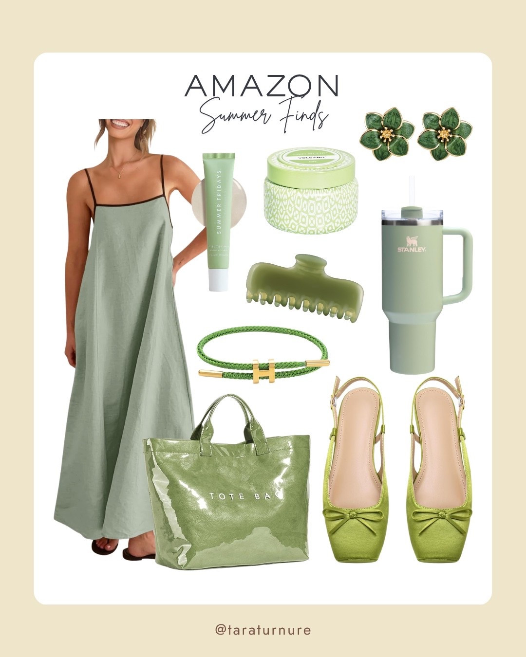 Current Amazon summer finds 💚

This sage green color palette has my heart right now. Easy, effortless, and perfect for summer.

#AmazonFinds #AmazonFashion #SummerFinds #SummerStyle #AmazonFavorites #SageGreen #GreenAesthetic #VacationStyle #ResortStyle #FashionFinds #AmazonMustHaves

#LTKootd #LTKSaleAlert #LTKSeasonal