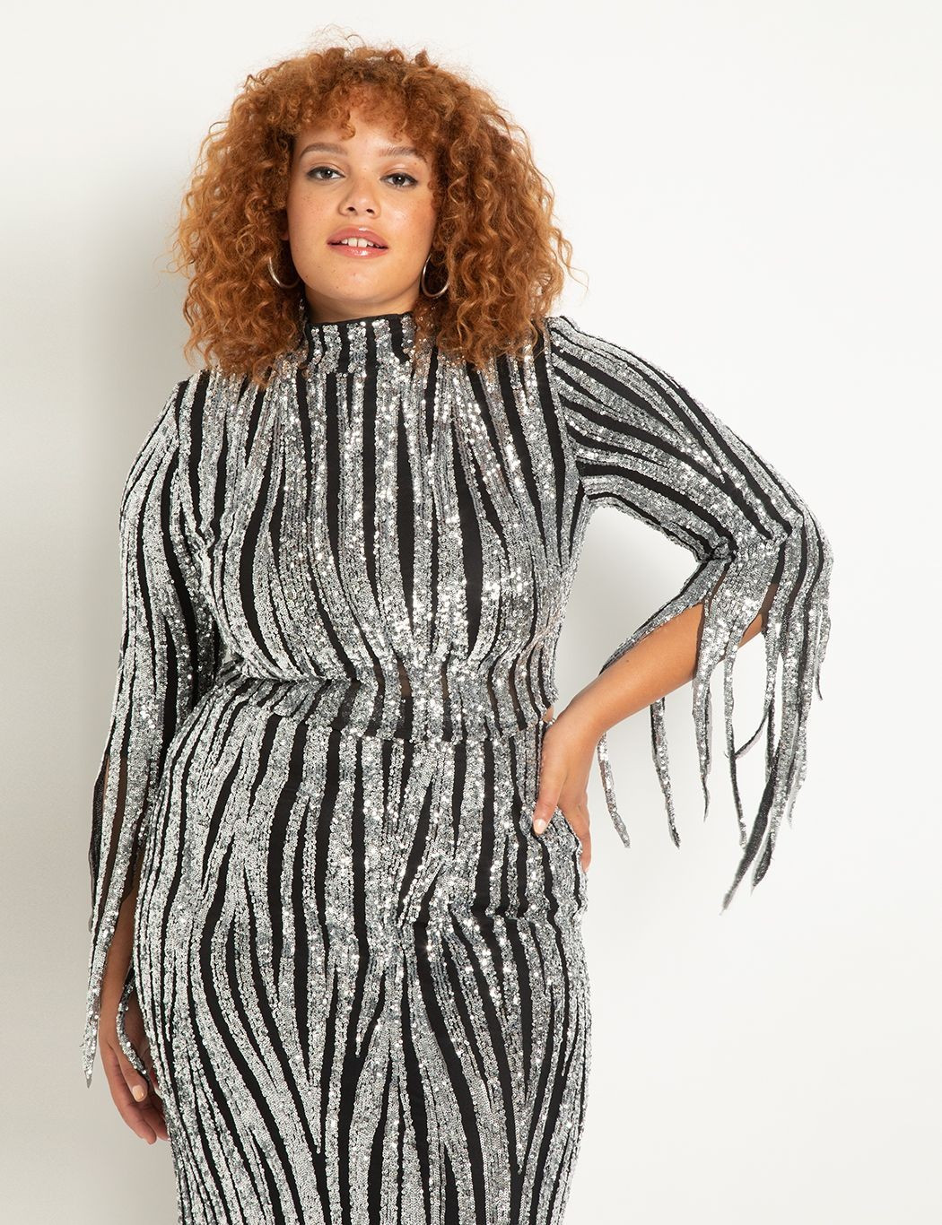 Limited Edition - Fringe Sequin Top | Eloquii