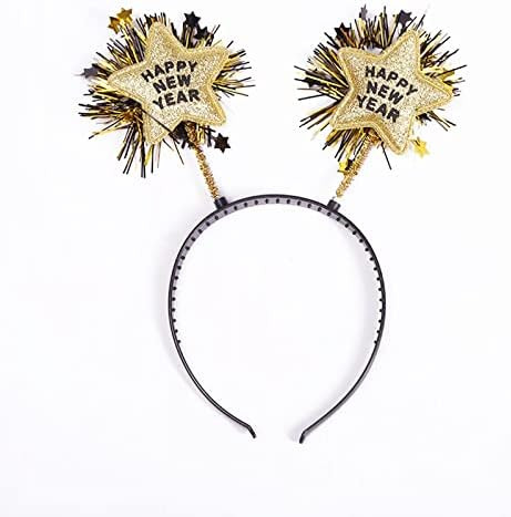 Happy New Year Headband Tiara 2025 New Year Eve Hair Hoop Headdress Hair Accessories Holiday Part... | Amazon (US)