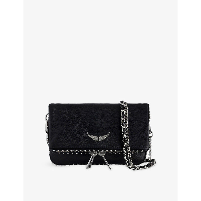 Zadig&Voltaire Womens Black Rock Nano Leather Clutch Bag 1 Size | Selfridges