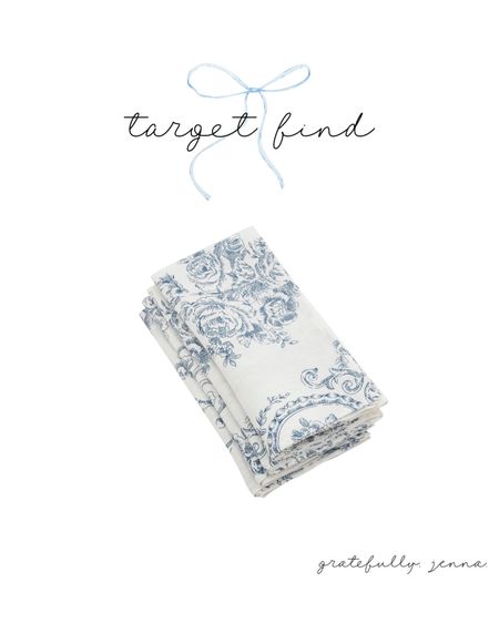 Lovely toile napkins from target ✨

#LTKhome