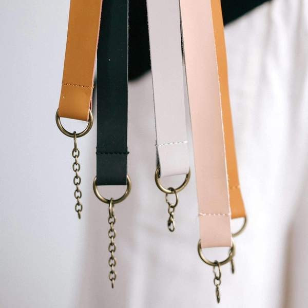 Removable Leather Band - Chain | Gigi Pip