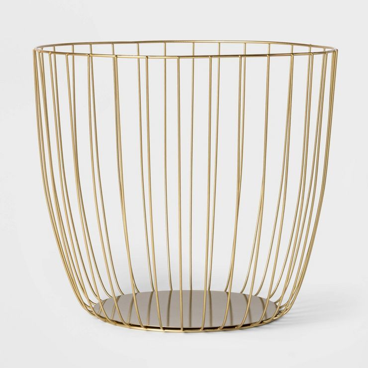 Small Metal Wire Basket Gold - Threshold™ | Target