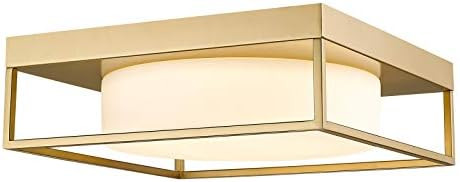 LED Ceiling Light, CALDION 12” 24W 950Lumens Square Flush Mount Ceiling Light Fixture, Dimmable... | Amazon (US)