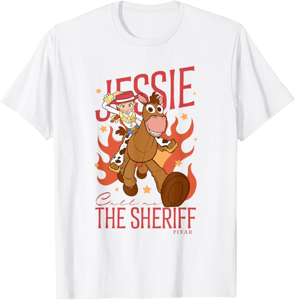 Disney Pixar Toy Story Jessie Bullseye Call Me The Sheriff T-Shirt | Amazon (US)