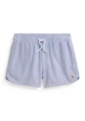 Ralph Lauren Childrenswear Girls 2-6x Cotton Oxford Pull-On Shorts, Blue, 5 | Belk