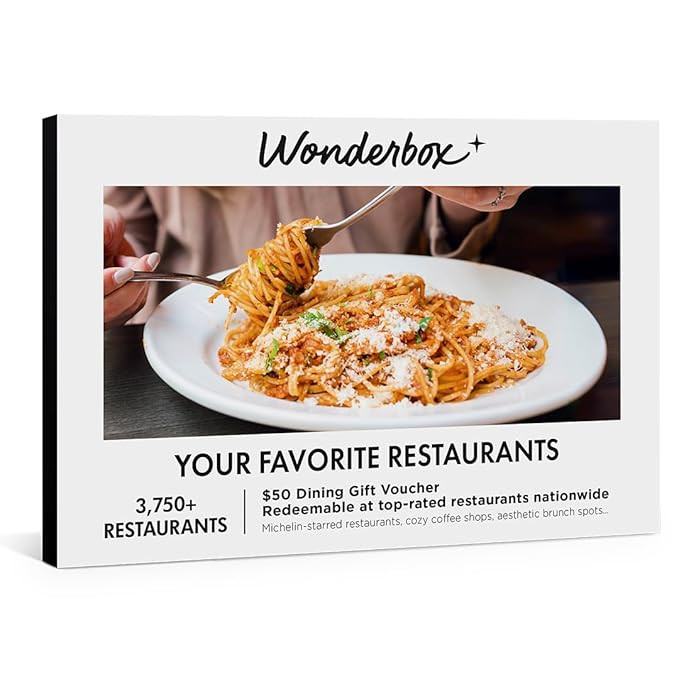 Wonderbox Dining Experience Gift – Choose from 1,000s Restaurants Nationwide – Flexible Resta... | Amazon (US)