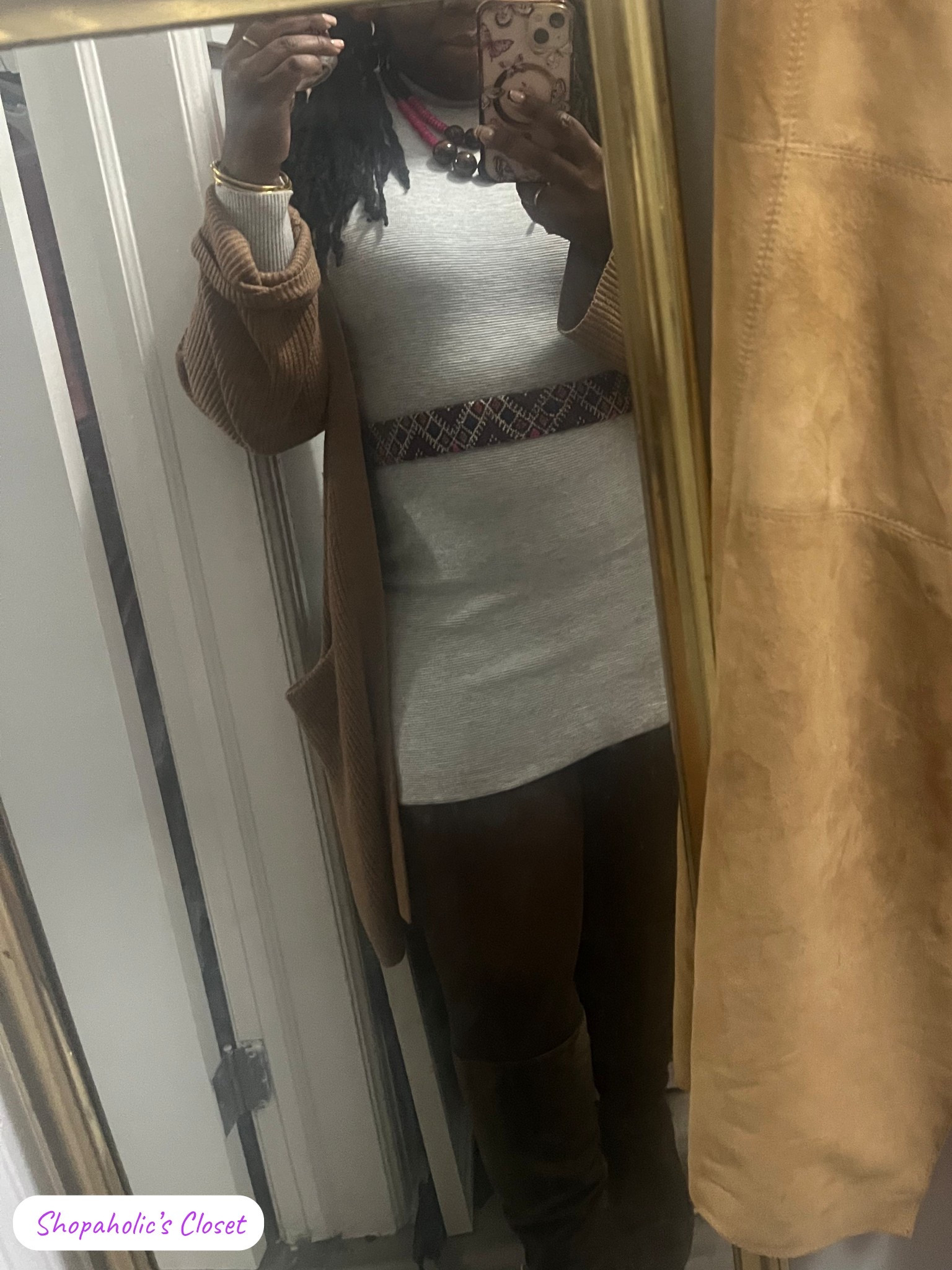 One of my favorite hacks is using a handbag strap as a belt. 

Together with my favorite cardigan from Old Navy and I made this mini dress work appropriate.

#shopdeescloset #shopaholicscloset 

#LTKMidsize #LTKWorkwear