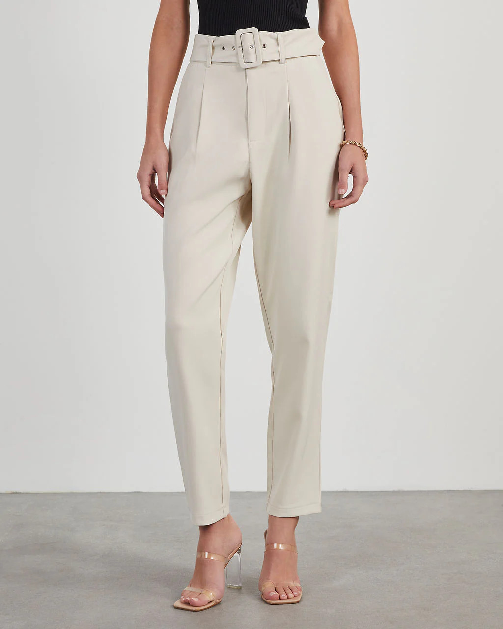 Brenda Belted Pocketed Pants | VICI
