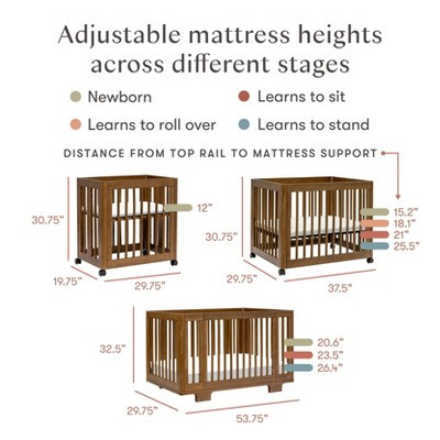 Babyletto Yuzu 8-in-1 Convertible Crib with All-Stages Conversion Kits - Natural Walnut | Target