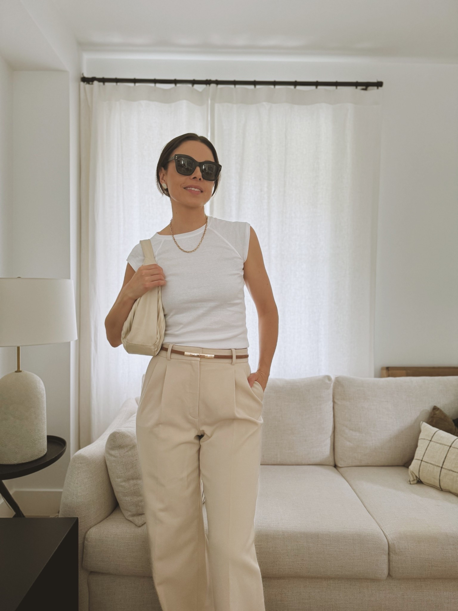 White outfit 
Monochromatic 
Cream beige 

#LTKStyleTip #LTKOver40 #LTKWorkwear