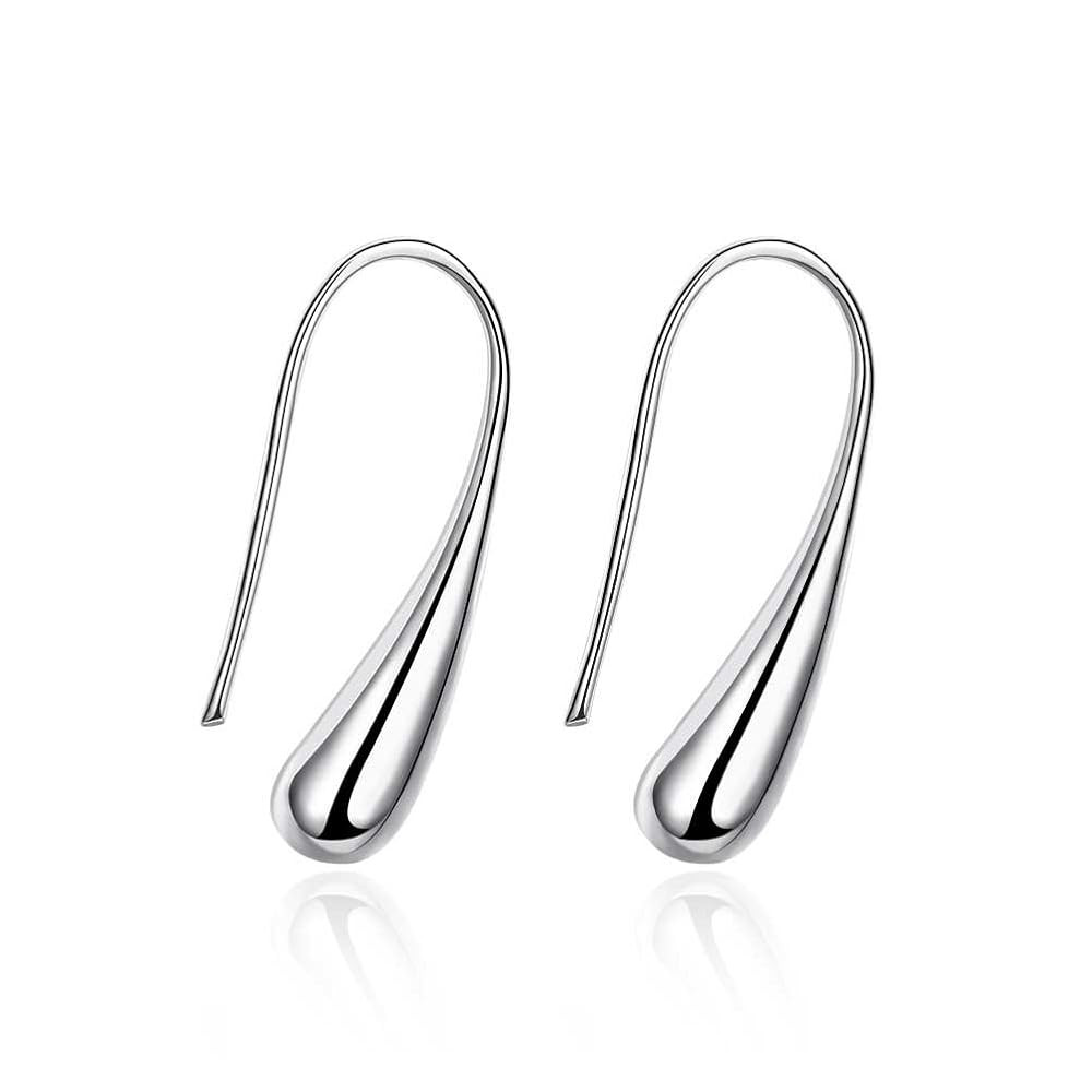 Waterdrop 925 Sterling Silver Hoop Earrings, Elegant Women Earring Hypoallergenic | Amazon (CA)