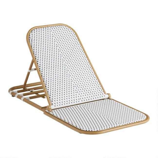 All Weather Wicker Aptos Outdoor Folding Beach Chair | World Market