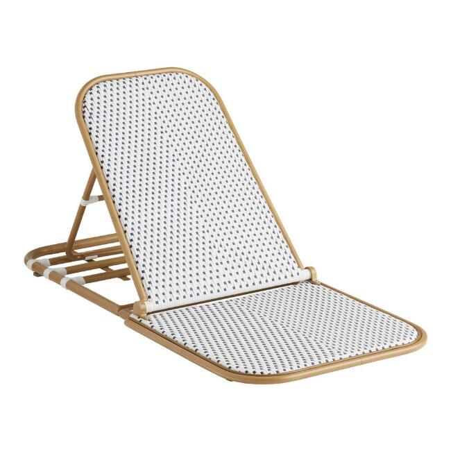 All Weather Wicker Aptos Outdoor Folding Beach Chair | World Market