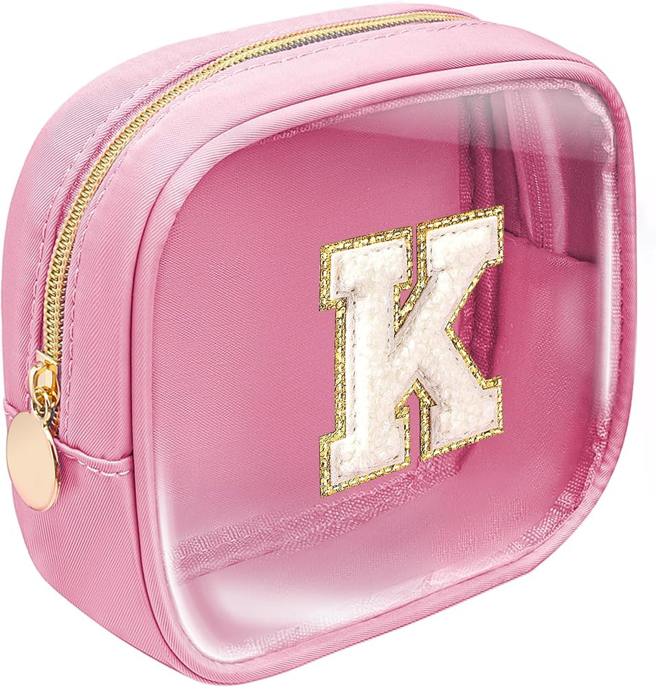 Preppy Stuff Birthday Gifts for Women - Pink Preppy Makeup Bag Best Friend Birthday Gifts Teacher... | Amazon (US)