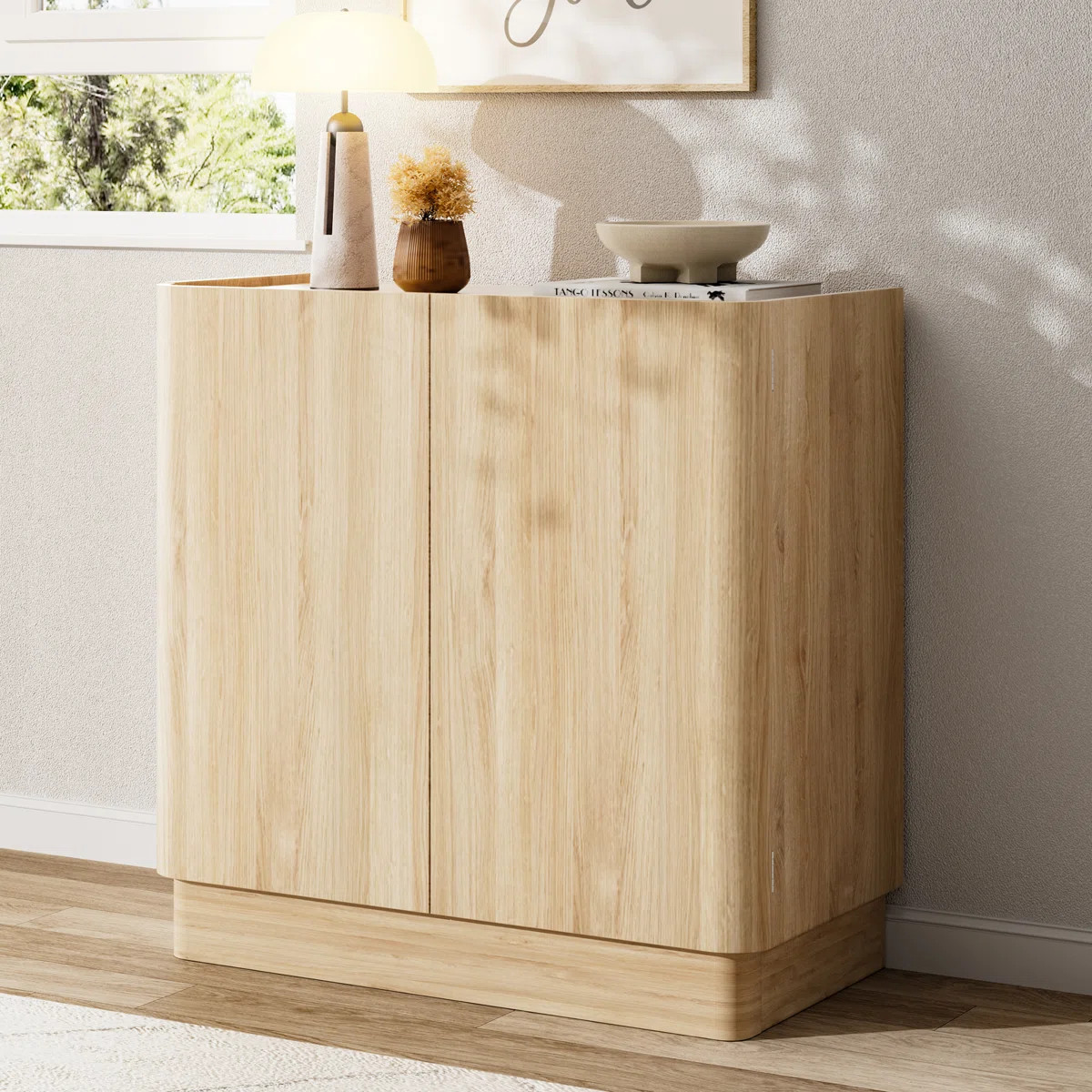 31" Sideboard Buffet Cabinet With 2 Adjustable Shelves Storage Credenza Accent Cabinet For Dining... | Wayfair North America