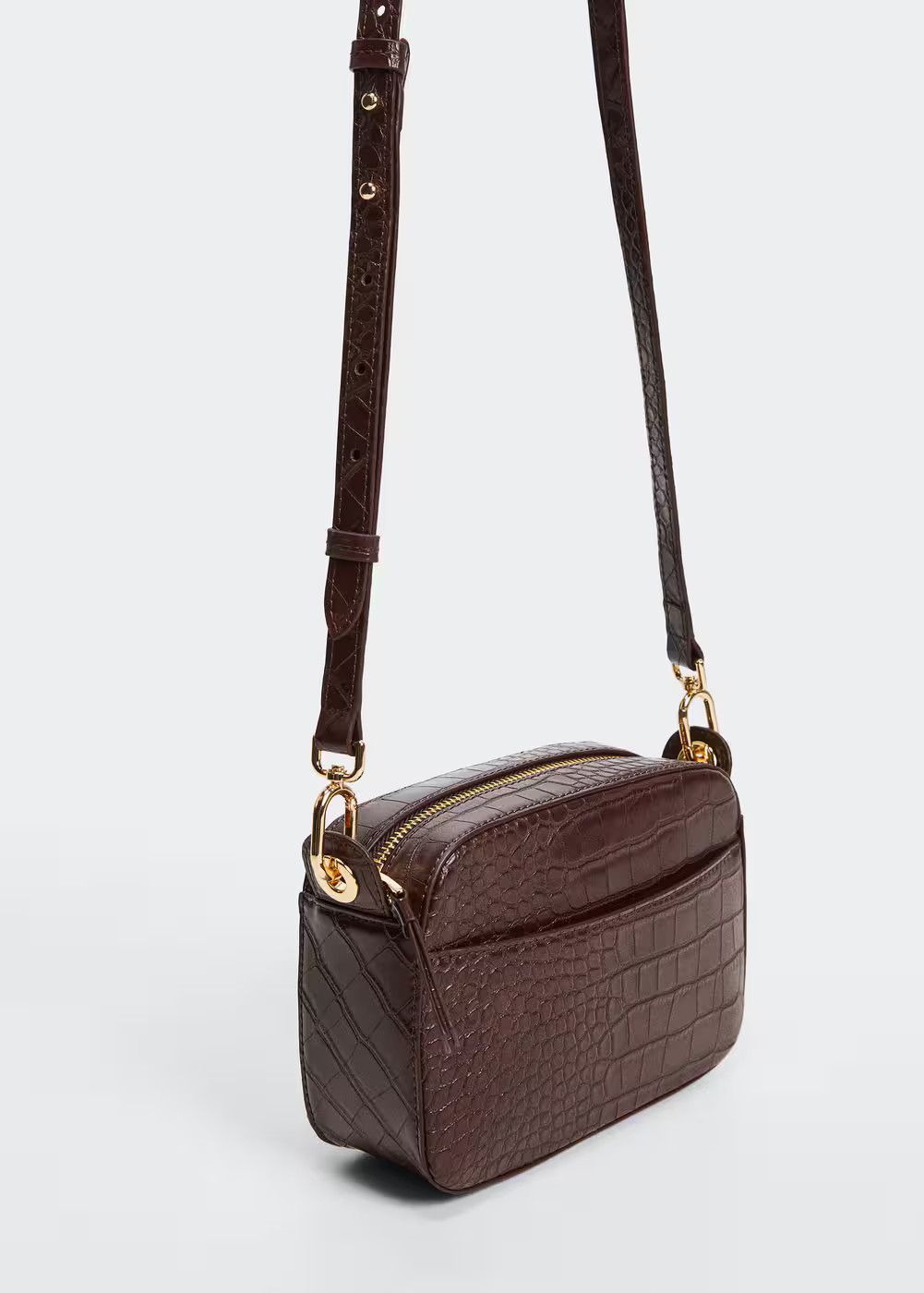 Croc-effect cross body bag -  Women | Mango USA | MANGO (US)