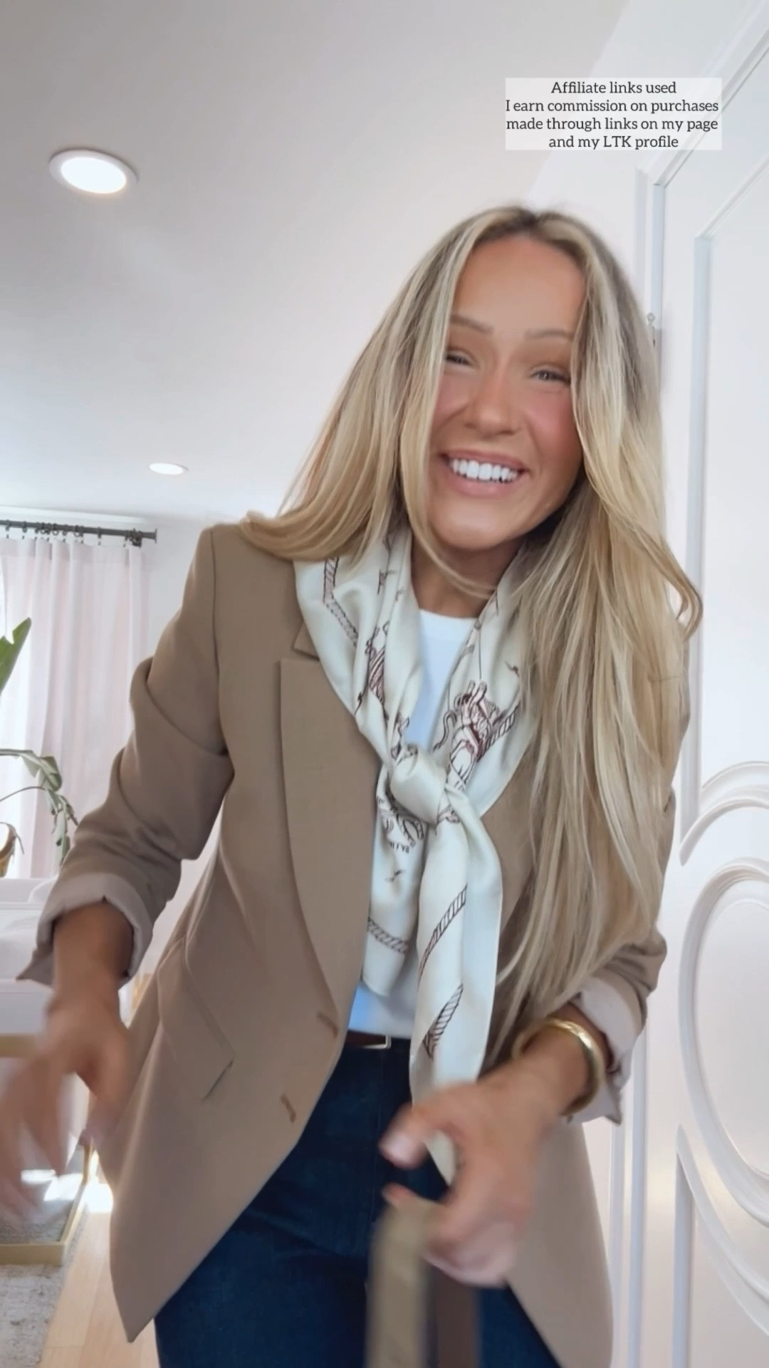 Work outfit with jeans

Casual Friday outfit for the office
Camel blazer
J.Crew jeans straight leg
White t shirt
Neck scarf

#LTKWorkwear